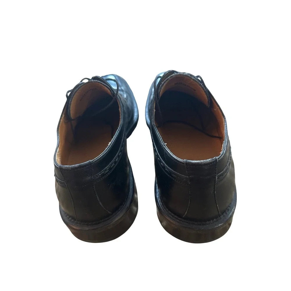 Magnanni Mens Black Leather Square Apron Toe Derby Dress‎ Shoes 10162 Size 8.5